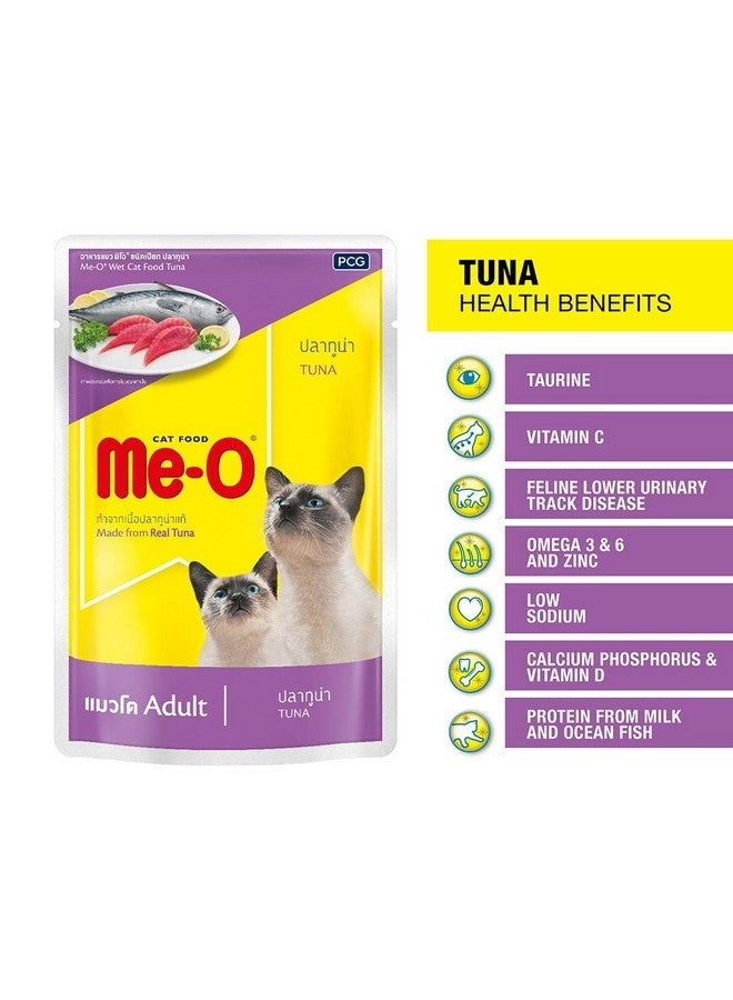 Me-O Pouch Wet Cat Food Tuna In Jelly 80 G, (Pack Of 12, 960G), All Life Stages - Image 3