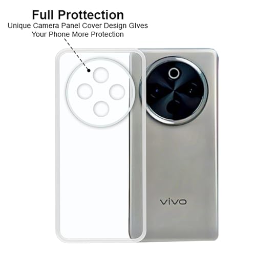 VIDO غطاء خلفي شفاف VIDO لهاتف Vivo T4 5G (ناعم ومرن وحماية للكاميرا) - Image 4