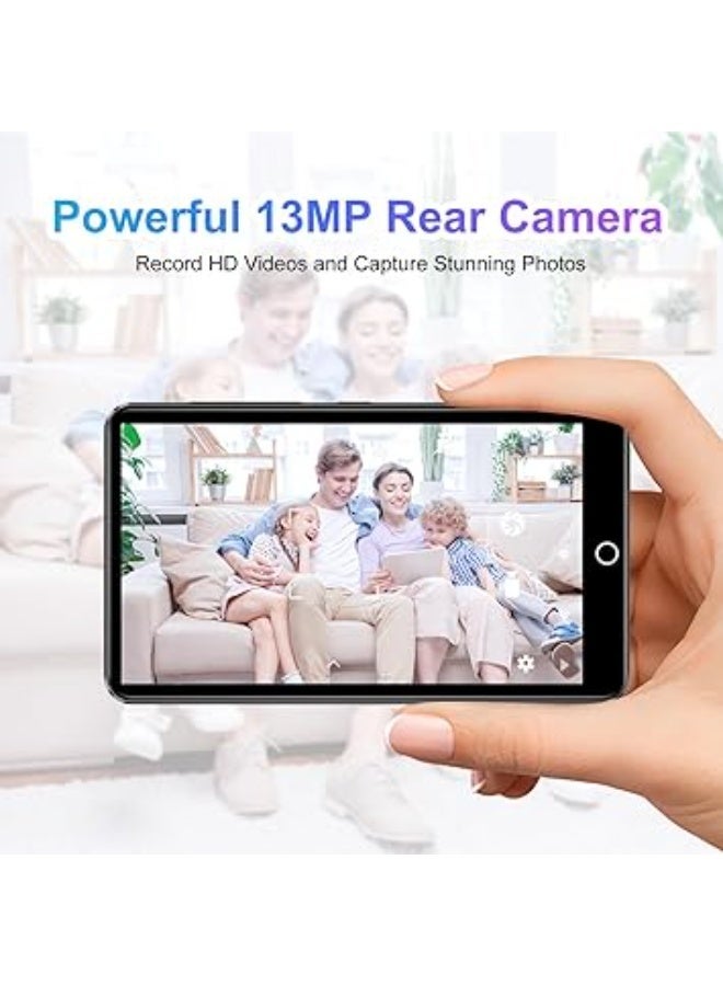 مشغل MP3 80GB مع بلوتوث وواي فاي، مشغل MP4 بشاشة لمس 4.02 بوصة مع كاميرا، مشغل MP3 اندرويد مع سبوتيفاي وديزر ومسموع ومشغل موسيقى مع مكبر صوت وراديو اف ام، يدعم حتى 1TB - Image 2
