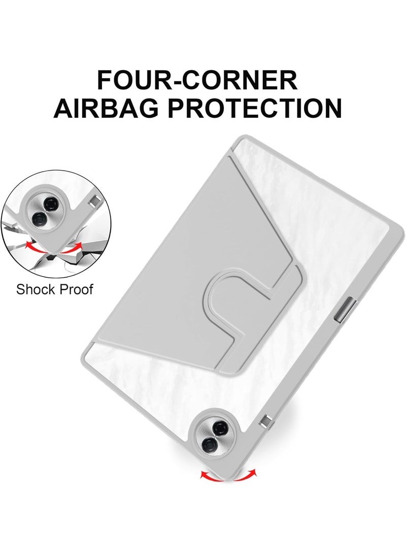 VKL Case Compatible with Honor Pad 10 12.1 Inch 2025 Tablet, Rotating Bracket Flip Cover Intelligent Protective Cover with Pen Slot and Auto Sleep/Wake-up (Gray) - Image 5