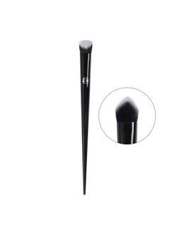Precision Concealer Brush Under Eye Nose Contour Foundation Brush For Liquid Cream Foundation Powder Eyebrow Concealer Blending Baking Buffing Vegan Premium Synthetic Makeup Brush Black