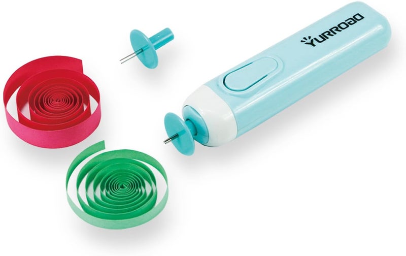 YURROAD 2 in 1 Quilling Slotted Tool Paper Rolling Electric Pen for General Quilling Paper Strips and Wider Paper Strips - Image 1