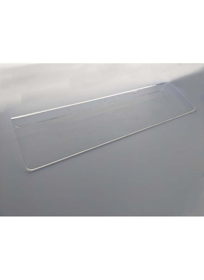 Horoof Home Horoof Home® Clear Acrylic Floating Shelf – 90×7.5×35 cm, Wall-Mounted Transparent Display Shelf for Books, Décor & Storage – Modern Minimalist Design, SL418 
