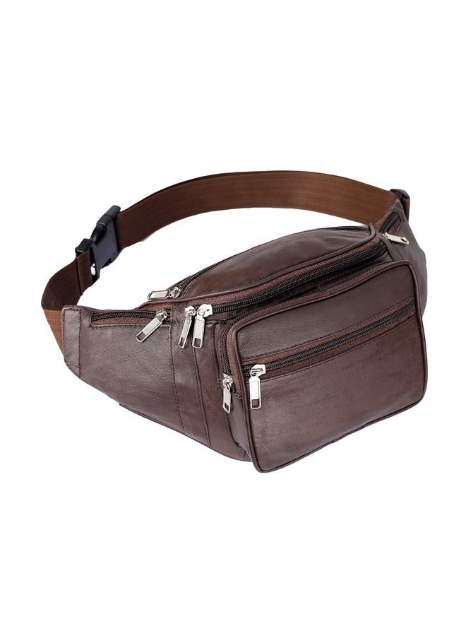 K London حقيبة خصر جلدية بنية للرجال والنساء من K London (1446_Brown) - Image 1