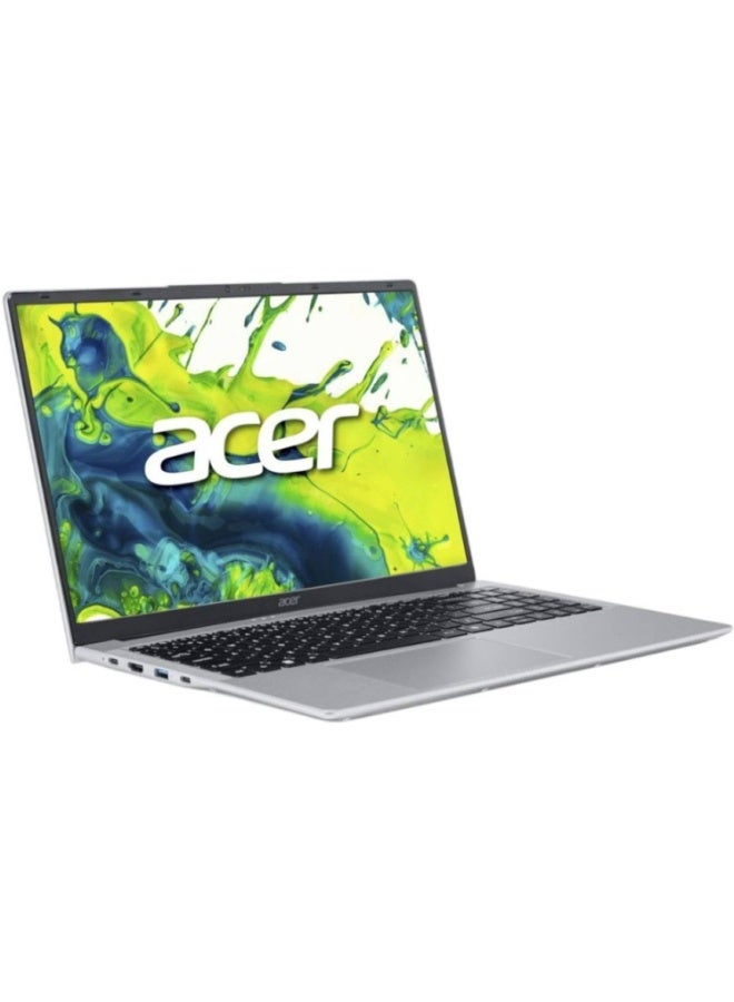 أيسر Aspire Lite AL15 Laptop with 15.6-Inch FHD Display, AMD Ryzen 7-5825U Processor/16GB DDR4 RAM/512GB SSD/AMD Radeon Graphics/Windows 11 Home English/Arabic Light Silver - Image 2