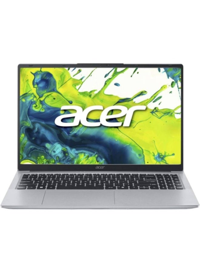 أيسر Aspire Lite AL15 Laptop with 15.6-Inch FHD Display, AMD Ryzen 7-5825U Processor/16GB DDR4 RAM/512GB SSD/AMD Radeon Graphics/Windows 11 Home English/Arabic Light Silver - Image 1