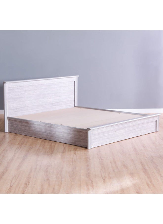 DANUBE HOME - Raymond King Size (180X200cm) Bed Frame Strong And Sturdy Modern Design Wooden Double Bed Furniture Quiet And Comfortable Bed 210x188x93 cm Grey - Image 1