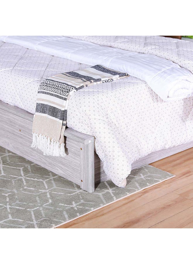 DANUBE HOME - Raymond King Size (180X200cm) Bed Frame Strong And Sturdy Modern Design Wooden Double Bed Furniture Quiet And Comfortable Bed 210x188x93 cm Grey - Image 1