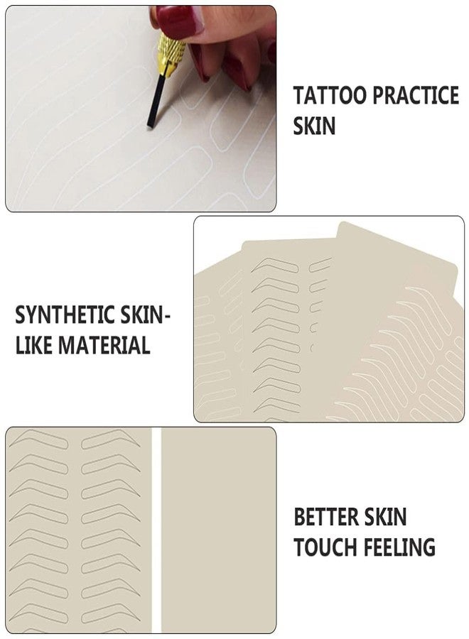 Aravli Eyebrow Skin Practice Microblading Practice Skin Practice Sheet Permanent Makeup Silicone Skins Practice Brow Micro- Blading And Needling Fake Skin Sheets for Makeup Practice (3) - Image 5