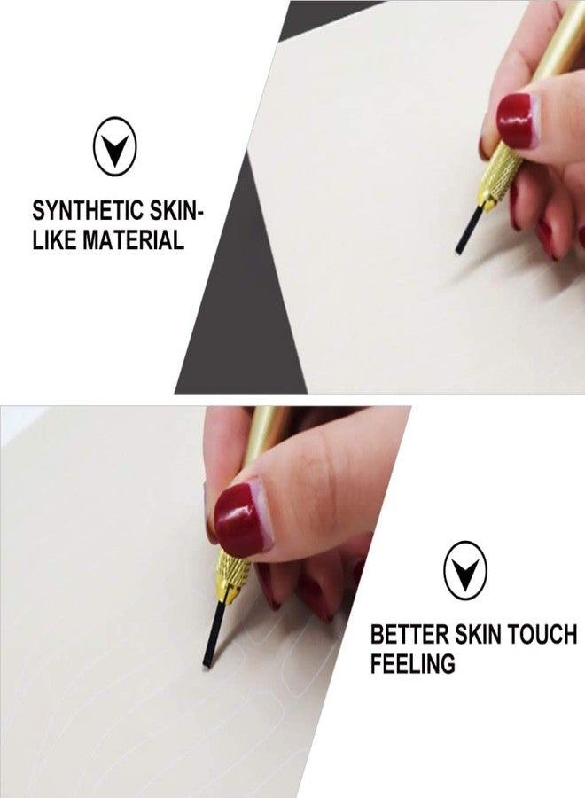 Aravli Eyebrow Skin Practice Microblading Practice Skin Practice Sheet Permanent Makeup Silicone Skins Practice Brow Micro- Blading And Needling Fake Skin Sheets for Makeup Practice (3) - Image 2