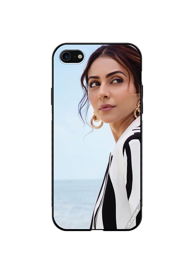 VR CREATIVE Protective Case Cover For Apple iPhone SE (2022) Bollywood Actress Rakul Preet Singh Design Multicolour - Image 1