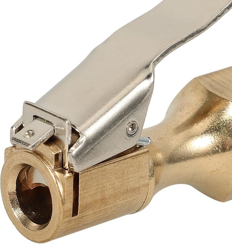 2 قطعة من محول نفخ الإطارات سريع التوصيل ذو المشبك الهوائي ذاتي القفل للسيارة والشاحنة والدراجة - Image 4