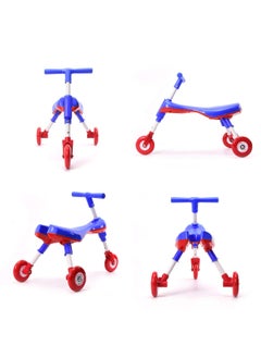 LB Toddler 3-Wheel Folding Ride-On Toy No Assembly Required Baby Walking Tricycle EVA/Urethane Wheels  - Image 3