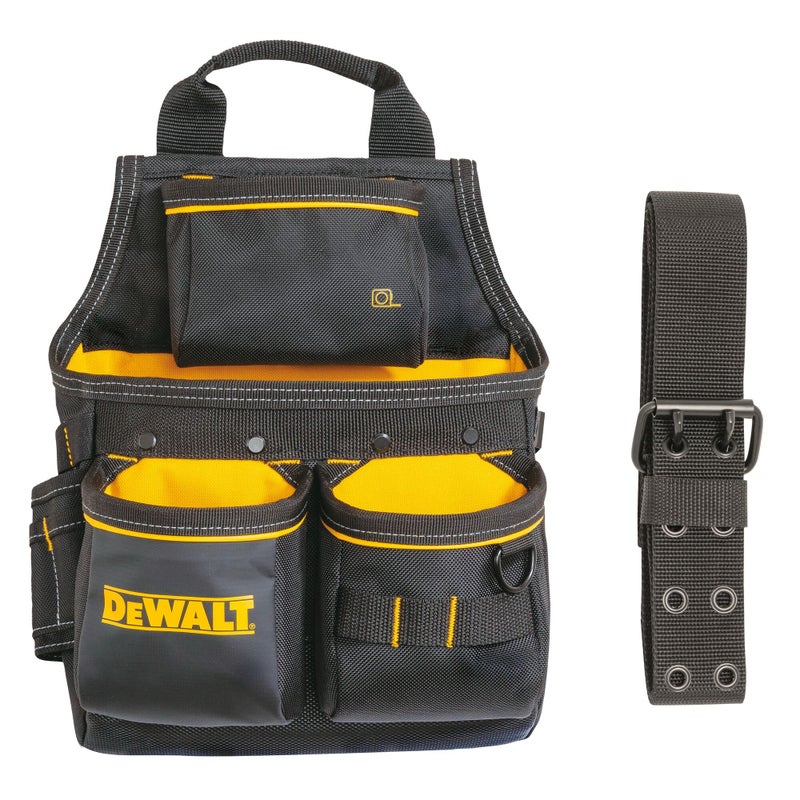 DEWALT Tool Pouch with Belt 13 Pocket Professional Small Tool Belt Pouch DWST540201