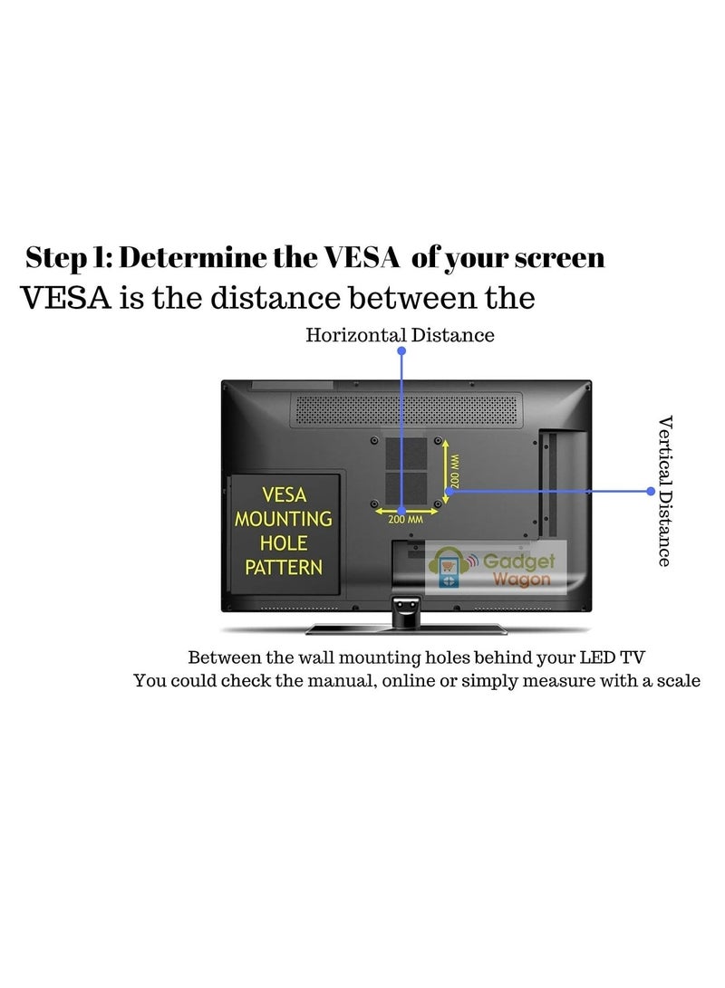 32 to 65 Inches LED TV Wall Mount | 50 Kgs Weight Capacity | Heavy Duty - Image 2