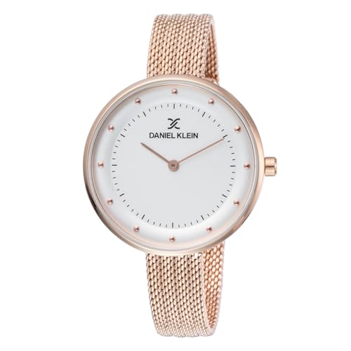 Daniel Klein Metal Analog Silver Dial Women's Watch-Dk11984-2 - Image 1