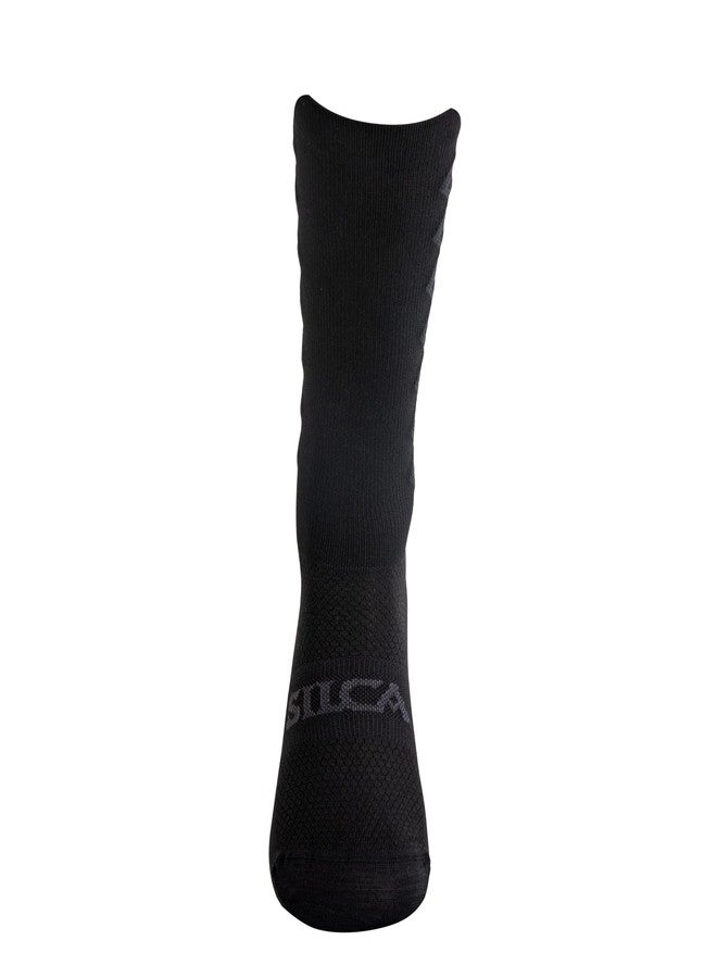 SILCA Tall Aero Cycling Socks - Super Thin Socks Unisex, aero socks designed for Aero Marginal Gains, 19.5cm cuff (as1, alpha, m, regular, regular, Black) - Image 4