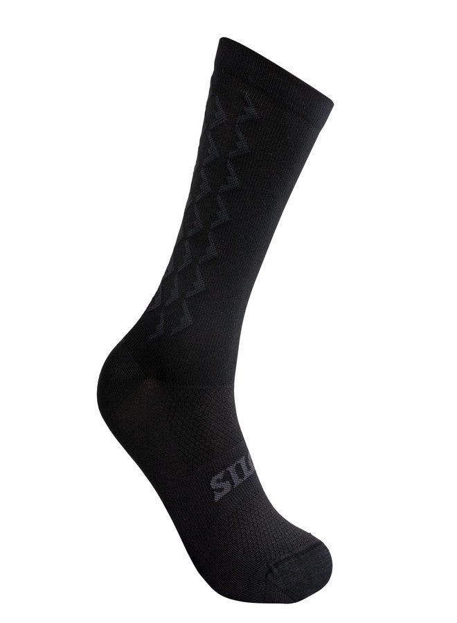 SILCA Tall Aero Cycling Socks - Super Thin Socks Unisex, aero socks designed for Aero Marginal Gains, 19.5cm cuff (as1, alpha, m, regular, regular, Black) - Image 2