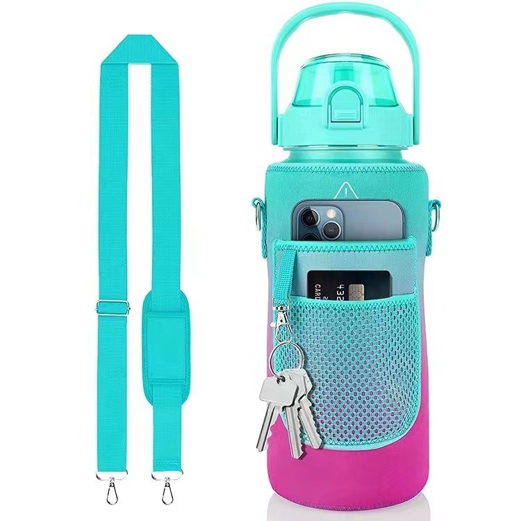 Factory Sbr Diving Material Outdoor Sports Kettle Cup Cover Portable Strap Portable Warm Pot Protective Cover - Image 5