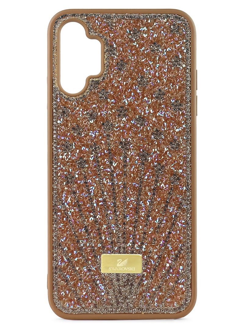 Case For Samsung Galaxy A13 4G Case Glitter Sparkle Diamond Crystal Bling Case with Bling Ultra Thin Lightweight Full Body Shockproof Anti-Scratch Protective Cover (Brown)