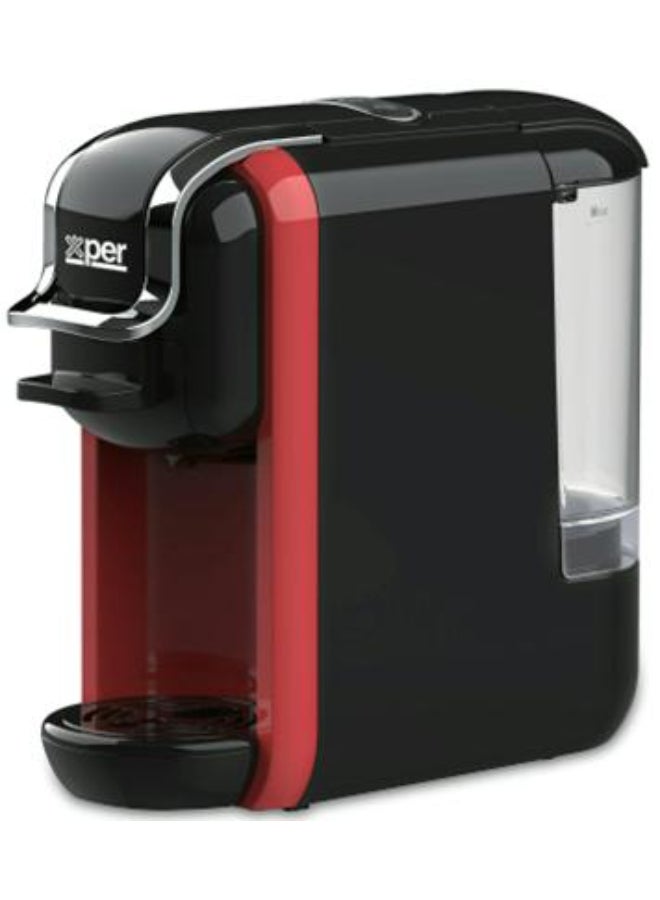 Xper coffee maker for capsules and coffee, 1450 Watts, 19 Bar, Red, XPC-90R - Image 3