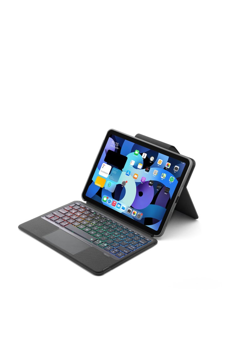 GULFLINK 500mAh Wireless Keyboard Case with TouchPad for ipad 11 inch 2018 /2020 Black  - Image 1