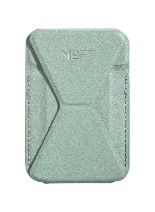 Moft Magnetic Phone Stand For Apple Iphone 15/14/13/Pro Max, Card Holder, Desktop Wireless Charging, Compatible With Selfie Magsafe, Spring Lake Green (Enhanced Version) - Image 3