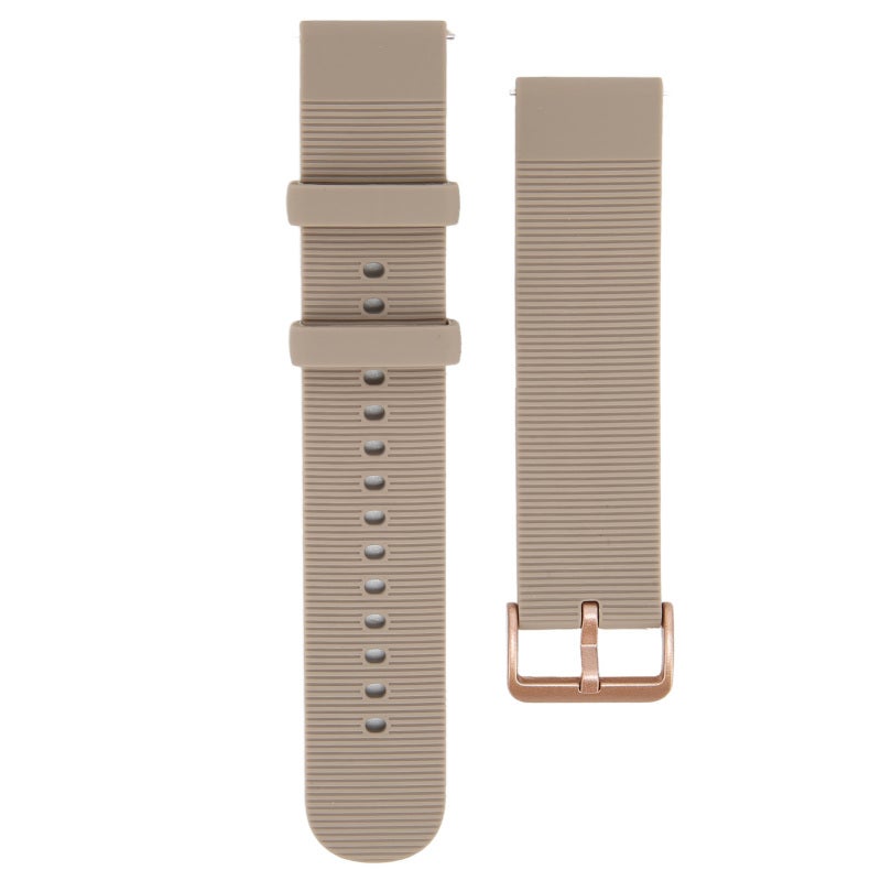 Silicone Watch Strap Adjustable Elastic Loop Grey Silicone Watchband - Comfortable Breathable Smartwatch Strap for Amazfit GTS 3 - Image 1