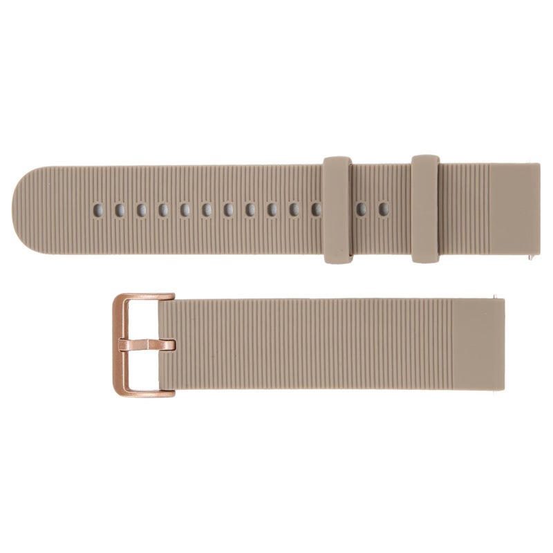 Silicone Watch Strap Adjustable Elastic Loop Grey Silicone Watchband - Comfortable Breathable Smartwatch Strap for Amazfit GTS 3 - Image 2