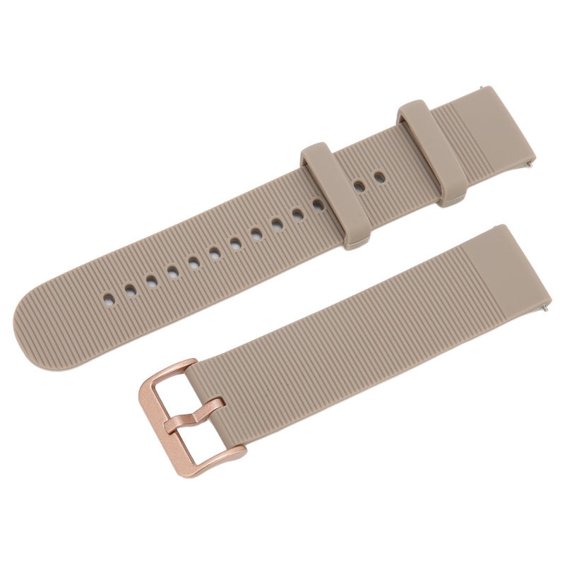Silicone Watch Strap Adjustable Elastic Loop Grey Silicone Watchband - Comfortable Breathable Smartwatch Strap for Amazfit GTS 3 - Image 5