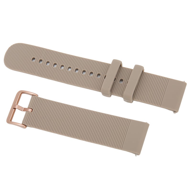 Silicone Watch Strap Adjustable Elastic Loop Grey Silicone Watchband - Comfortable Breathable Smartwatch Strap for Amazfit GTS 3 - Image 3