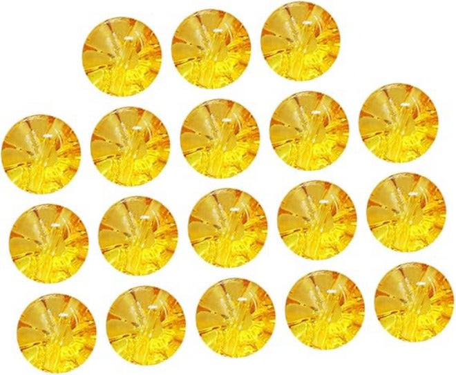 50pcs Clothes Buttons Crystal Candy Tone Outerwear Button DIY Sewing Fasteners for Sweaters Jackets Accessories Yellow - Image 1
