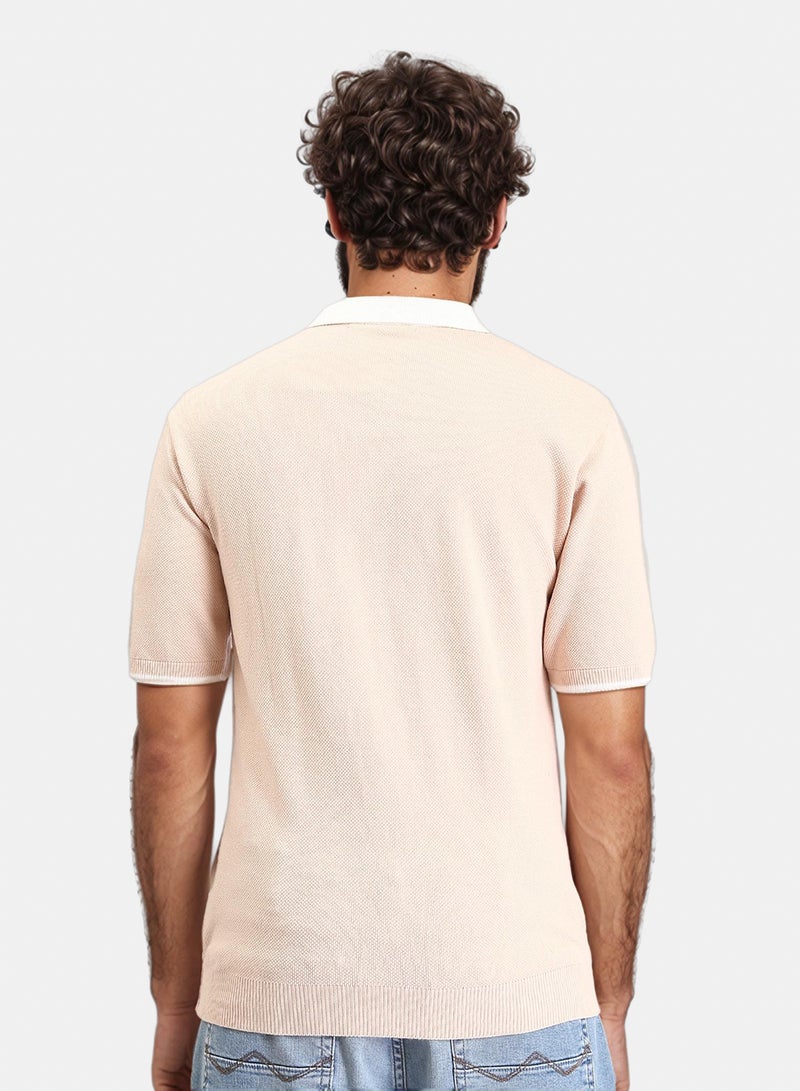 RAVIN Men Zip Knit Polo Shirt - Image 2