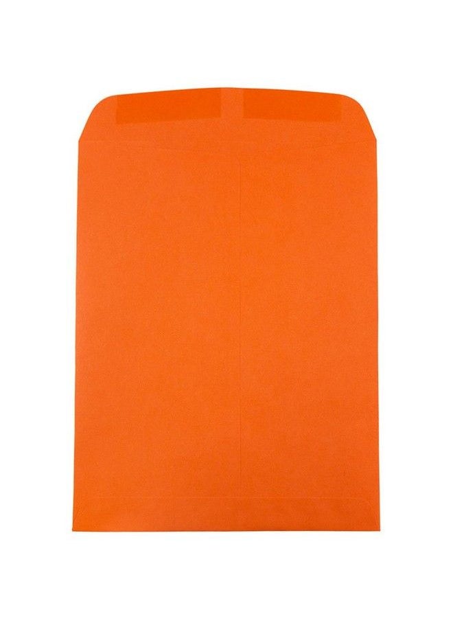 JAM Paper 9 X 12 Open End Catalog Colored Envelopes Orange Recycled 100 Pack  - Image 3