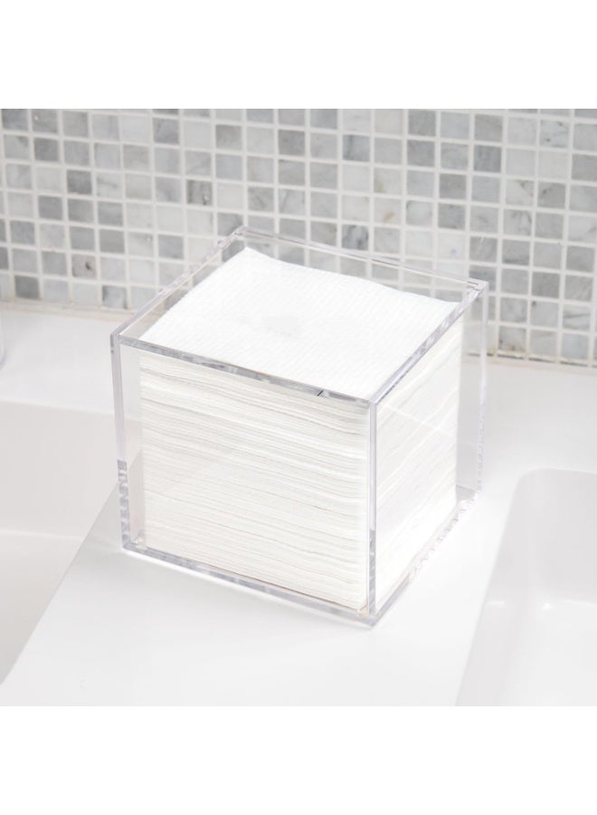 Clear Acrylic Box for Clean Towels XL (NOT Included), Container For 50 Disposable Clean Towels XL, Face Towelettes Bathroom Counter Storage, Bin for Cleansing Facial Dry Wipes - Image 2
