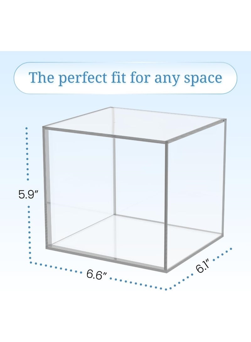 Clear Acrylic Box for Clean Towels XL (NOT Included), Container For 50 Disposable Clean Towels XL, Face Towelettes Bathroom Counter Storage, Bin for Cleansing Facial Dry Wipes - Image 3