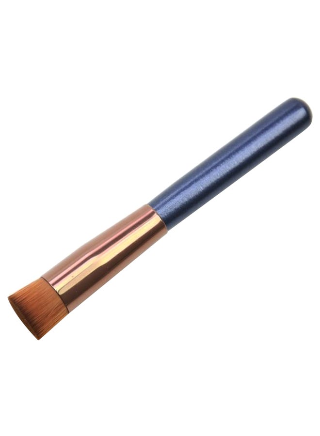 Multi-Effect Portable Foundation Brush Blue/Gold/Brown - Image 1