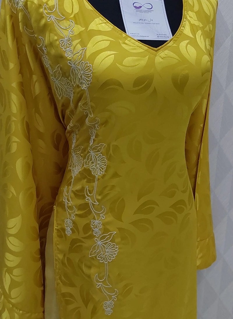ALREESH ALBANAFSAJI DRESS YELLOW