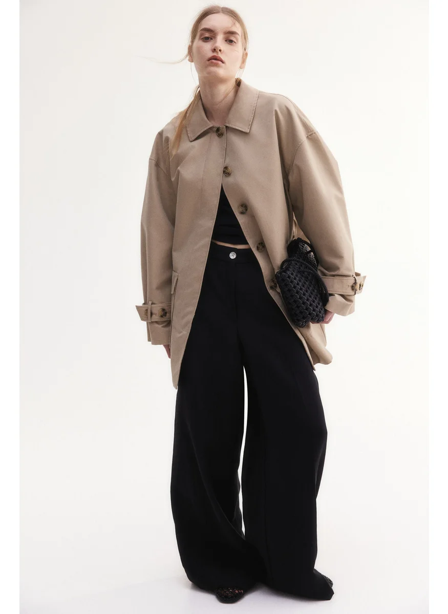 H&M Wide Tailored Trousers