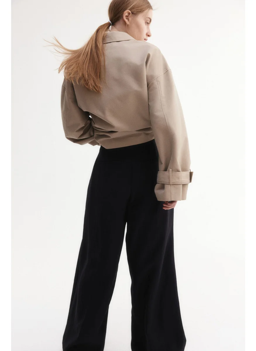 H&M Wide Tailored Trousers