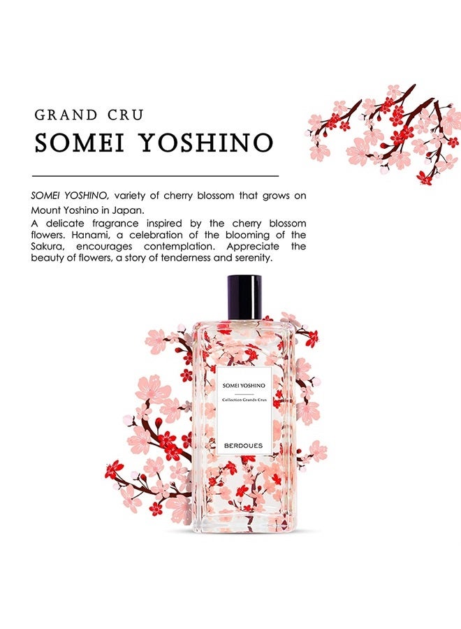 BERDOUES Grands Crus Somei Yoshino Eau de Parfum | Floral, Long Lasting Scent Made in France | Spray Fragrance for Women Inspired by Cherry Blossoms | Luxury Perfume with Premium Quality Ingredients,