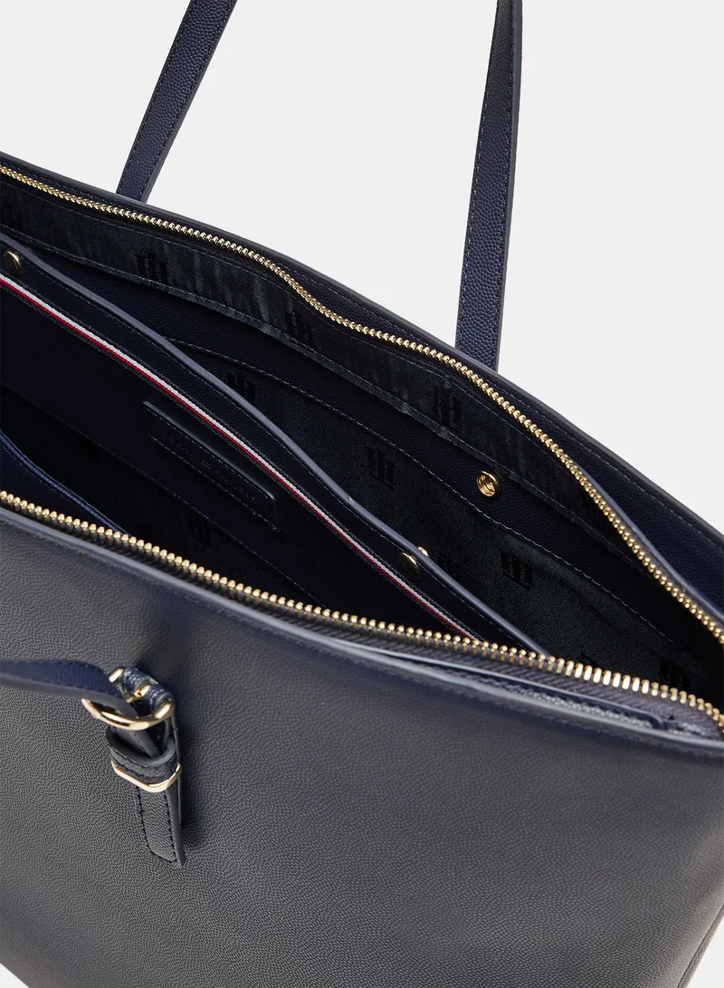 TOMMY HILFIGER Logo Timeless Medium Tote Bag