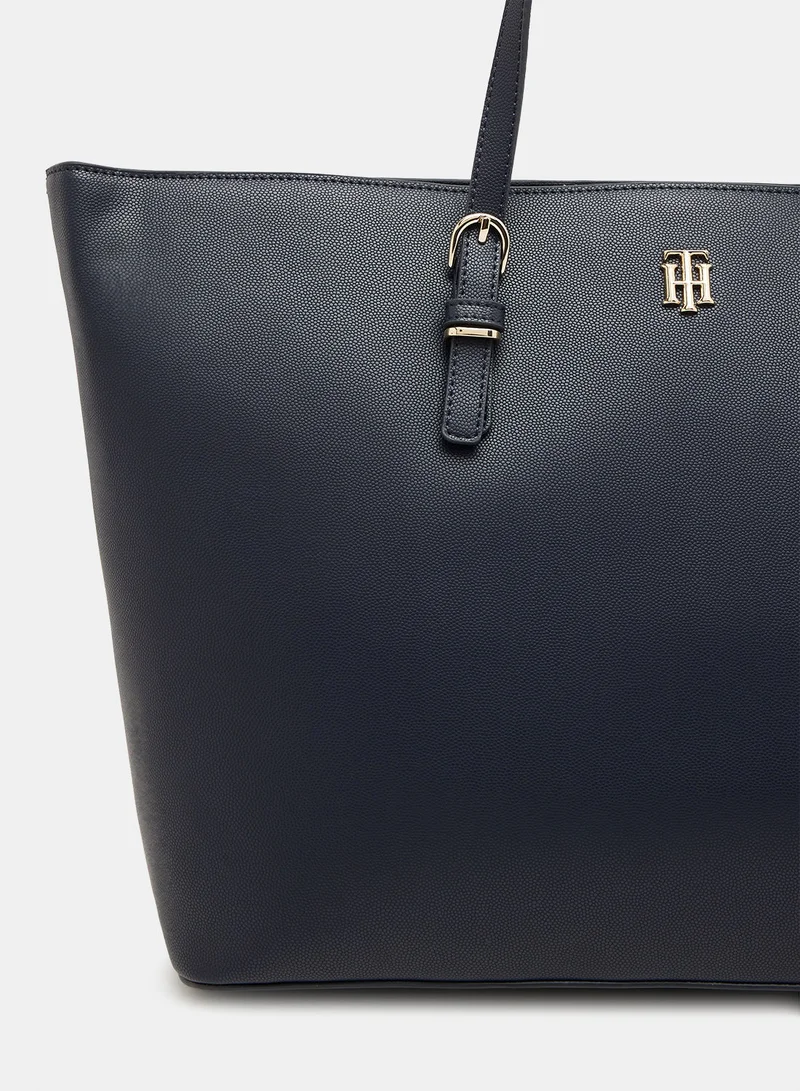 TOMMY HILFIGER Logo Timeless Medium Tote Bag