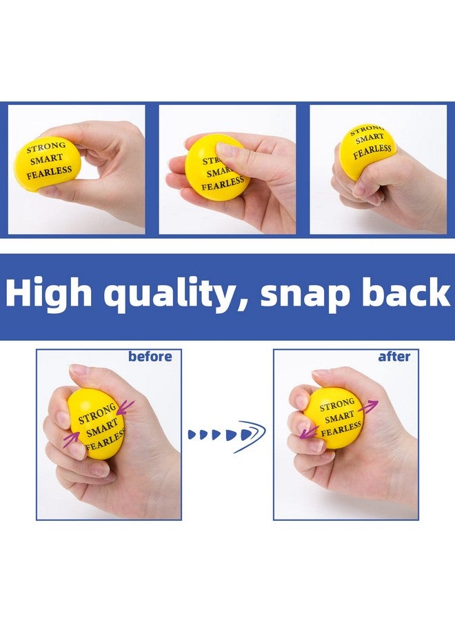 Mcpinky Motivational Stress Balls 12Pcs Inspirational Stress Balls 2 Inch Foam Balls With Positive Quetos For Kids And Adults Stress Relief Hand Exercise - Image 5