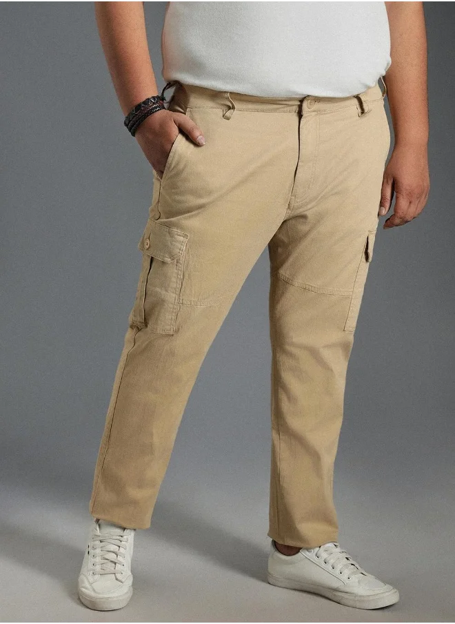 HIGH STAR Men Khaki Trousers