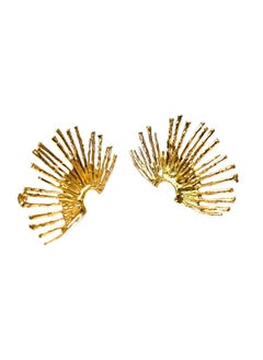 Trio Earrings Bold Gold Earrings  - Image 3