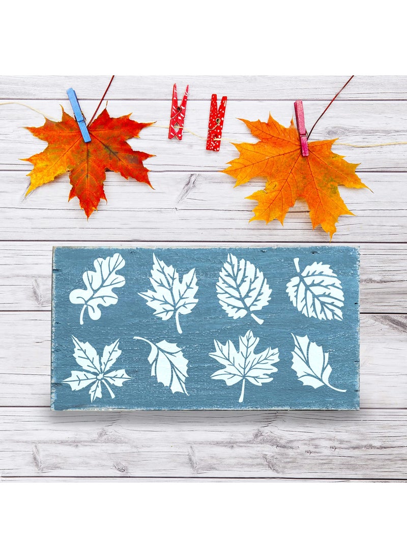 G GSS Designs G Gss Designs Leaf Stencils For Painting - Fall Leaves Stencils For Painting On Wood Wall Fabric Canvas Paper Crafts Card Making - Reusable Mylar Large Stencils 12X16 Inch  - Image 4