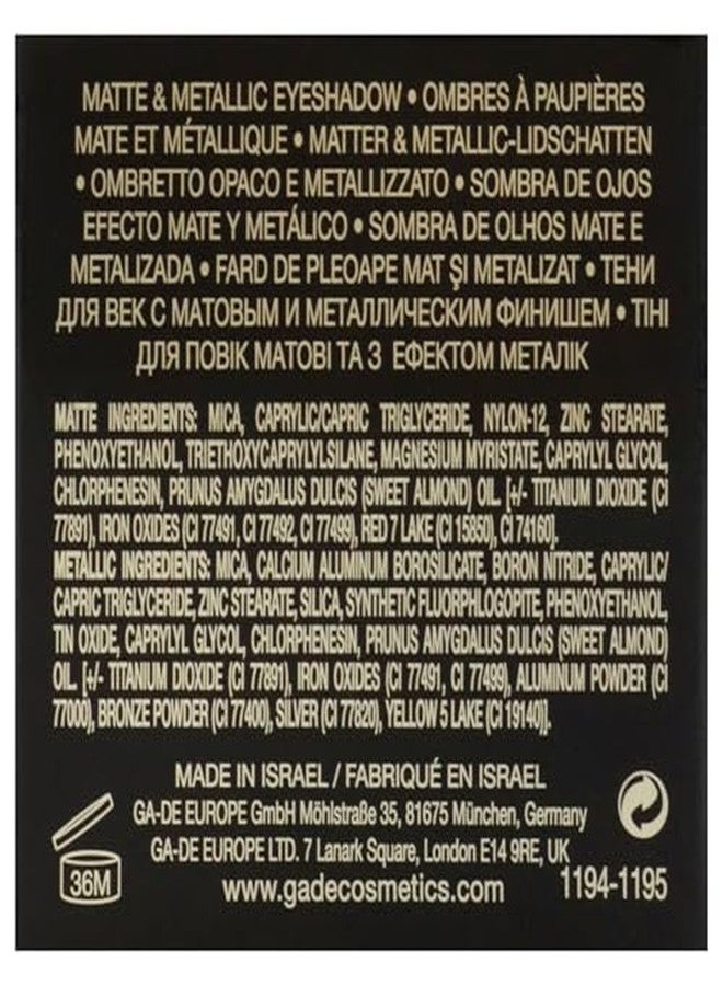 جي أيه-دي إي ظلال عيون غا-دي فيلفيتين ميتاليك أحادية اللون، 185 - غنية باللؤلؤ، مكياج عيون لامع - ناعمة كالحرير، ذات صبغة كثيفة، قابلة للمزج بسلاسة - 0.105 أونصة - Image 5