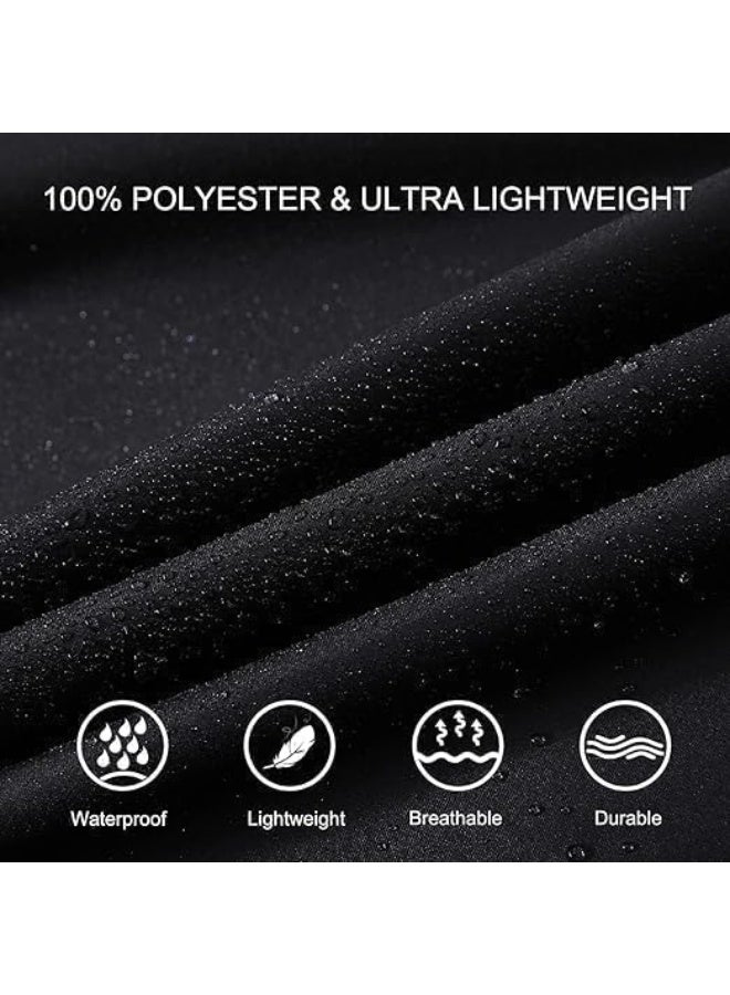 ChicAbode Rain Coat for Unisex Adult, Lightweight Reusable Oxford Cloth Rain Poncho, Packable Safety Raincoat, with Waterproof Shoe Cover, Breathable and Comfortable, for Outdoor Activities - Image 4