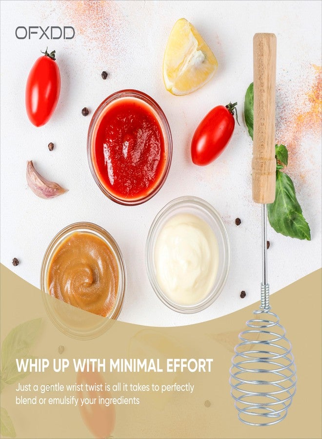 OFXDD Wire Egg Whisk - Whisks Easy Whipper - Stainless Steel Coil - Clean Hand - Whip Whisker - Image 5